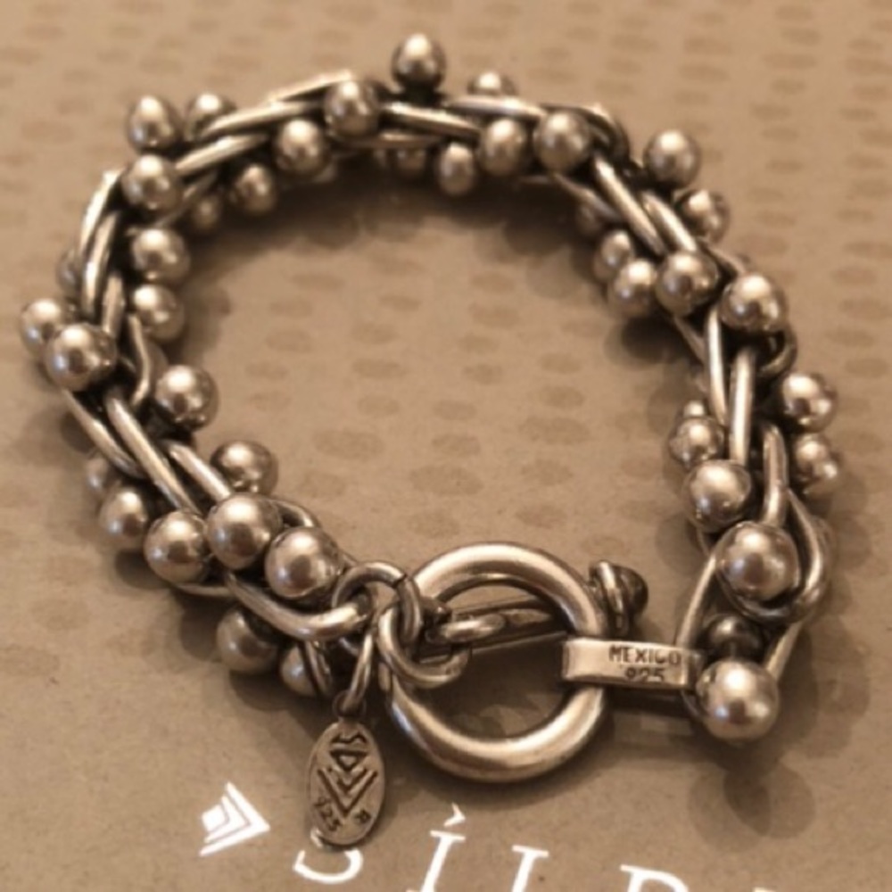Iconic Silpada Sterling Silver DNA Toggle Clasp Bracelet B0523 - Picture 12 of 14